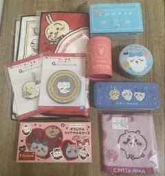 ちいかわ　空き缶　ハンカチ　バッグ　紙袋　一番くじ商品等　まとめ売り