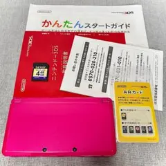 【ジャンク品】ニンテンドー3DS グロスピンク GLOSS PINK 付属品あり