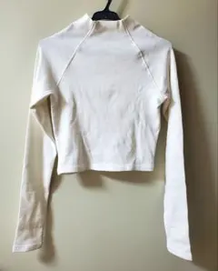 ZARA / ザラ　ロングラグランスリーブ　クロップドハイネックトップス