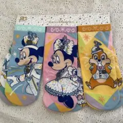 『東京ディズニーシー 20周年』 ミッキー ミニー ソックス 3足セット