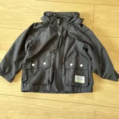 SLAP SLIP ブラックナイロンジャケット 90cm