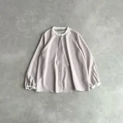 UNITED ARROWS フロントフリル ブラウス　ライトピンク　FREE