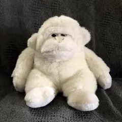 ゴリラ レトロ 昭和 ぬいぐるみ 白 ホワイト 可愛い ヴィンテージ