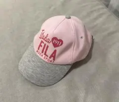FILA キャップ ピンク グレー キッズ ジュニア 女の子のサムネイル