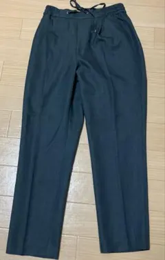 any FAM ダークグレー イージーストレートパンツ ドローストリング