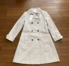 KUMIKYOKU ベージュ ダブルブレスト トレンチコート