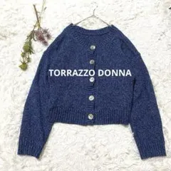 TORRAZZO DONNA トラッゾドンナ カーディガン ブルー 羽織り