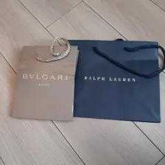 BVLGARI RALPH LAUREN 紙袋 2点セット