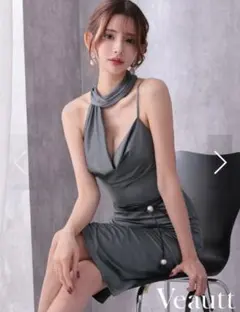 Sugar　Veautt ホルターネックミディアムドレスS