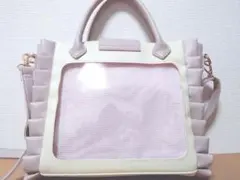 【痛バ】 フリル トートバッグ ショルダー