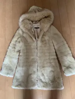 【本日限定値下げ】rienda フード付きベージュファーコート