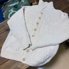 アイボリー　URBAN RESEARCH カウチンニットカーディガン