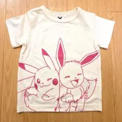 【未使用】ポケットモンスター ピカチュウ イーブイ Tシャツ 95cm ポケモン