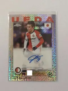 上田綺世 Topps Chrome /299 Auto 直筆サインカード グッズ