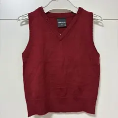 COMME CA ISM ベビー ベスト レッド 90