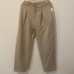 ベージュ プリーツ カワイオカダ パンツ ズボン プリーツスラックス M