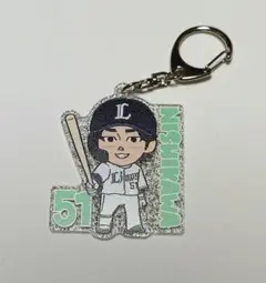 ライオンズ　デフォルメプレイヤーズ　ラメキーホルダー　西川愛也