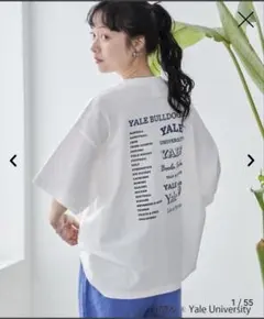 コーエン　YALE別注　ゆるシルエットTシャツ　オフホワイト