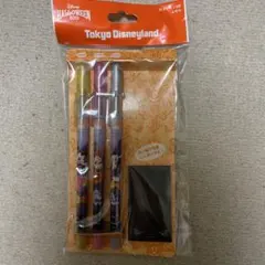 【未開封】東京ディズニーランド　2019ハロウィン　カラーペン3本　ふせんセット