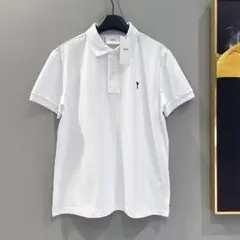 AMI新作 ブラックハート 半袖ポロシャツ ホワイト S 美品