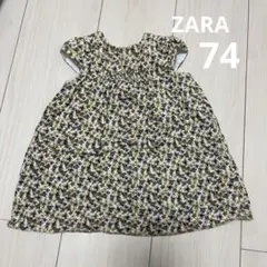 zara キッズ★花柄コーデュロイワンピース ZARAベビー★70 74