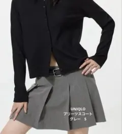 プリーツスコート　UNIQLO グレー