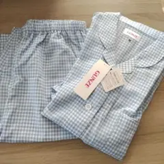新品　レディース　グンゼ　クールマジック　パジャマ　半袖　背中メッシュ　M 水色