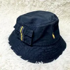 ポロラルフローレン レディース バケットハット ネイビー