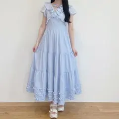An MILLE フリルキャミOP ワンピース IBU アイスブルー - メルカリ