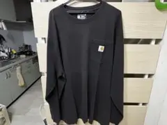 Carhartt 長袖 ポケットTシャツ ブラック XL