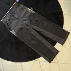 mnml ダメージ加工 ダークグレー デニムパンツのサムネイル