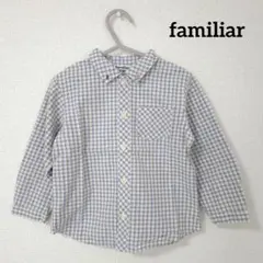 ファミリア familiar 長袖 チェック シャツ 100 キッズ