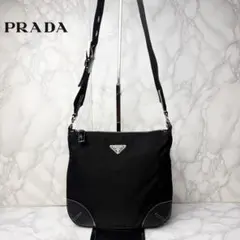 071 美品 PRADA ショルダーバッグ 斜めがけ 黒 ux4
