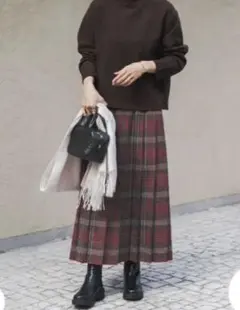 URBAN RESEARCH DOORS プリーツスカート Mサイズ チェック柄