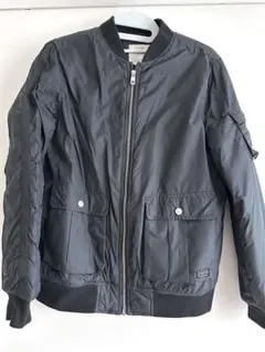 ZARA☆黒 MA-1スタイル ジャケット