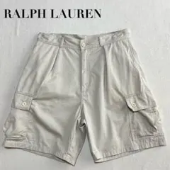 90s 香港製 Ralph Lauren カーゴショートパンツ 32