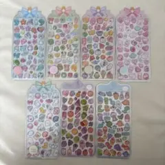 硬い★3D立体シール　キャラクターシール 8枚セット ハイグレード