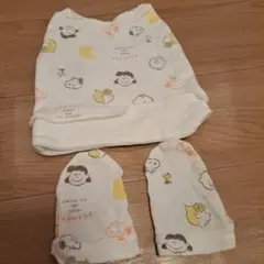 ベビー 帽子 ミトン 2点セット スヌーピー 新生児
