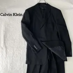 【カルバンクライン】 セットアップスーツ 黒 パンツ　ビジネス　ブラックのサムネイル