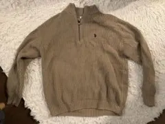 U.S. POLO ASSN./ユーエスポロアッスン ハーフジップニット