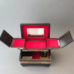ヴィンテージ オルゴール付き ジュエリーボックス 小物入れレトロ 木製エジプト風