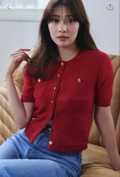 【Her lip to】Gold Button Knit Cardiganのサムネイル