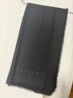 【新品未使用】 BURBERRY ブラック マフラー スカーフ