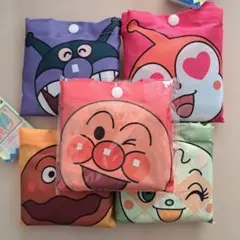 アンパンマン　折り畳みエコバッグ　バイキンマン　ドキンちゃん　まとめ売り