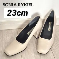 【良品】SONIA RYKIEL ベージュ ハイヒール パンプス23cm相当のサムネイル