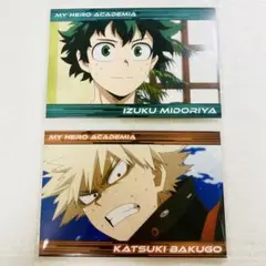 ヒロアカ　ポストカードセット　緑谷出久　爆豪勝己