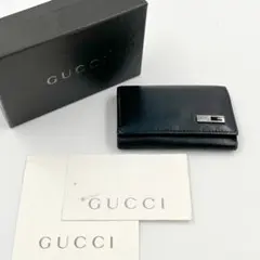 GUCCI グッチ キーケース レザー ブラック 黒