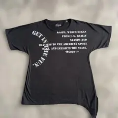 KaepaプリントTシャツ黒　美品