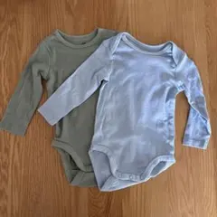 新品！H&M オーガニックコットン ロンパース 2枚セット　4-6ヶ月用