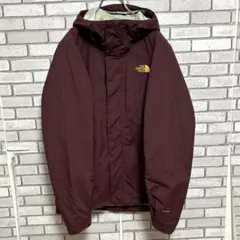 【美品】The North Face☆マウンテンパーカー 刺繍ロゴ エンジ S